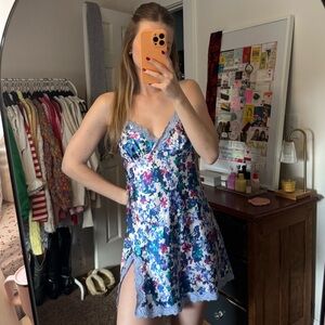 Vintage Mini Floral Slip Dress